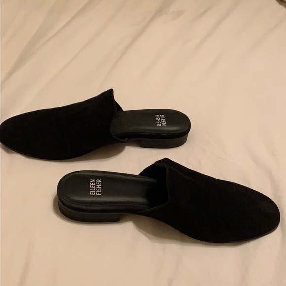 Eileen Fischer ECU  black suede slip on - Picture 2 of 8